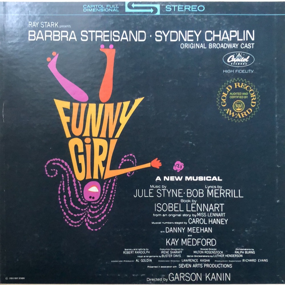 ***Free*** Syne & Merril, Barbra Streisand Funny Girl Vinyl Lp Cover Only